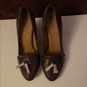 Women's Leather Dark Brown Loafers